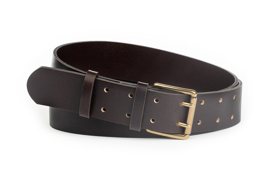 Brūna ādas josta ar misiņa sprādzi 40 mm. Antialerģiska.